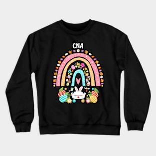 CNA Nurse Bunny Easter Eggs Hunt Lovely Bunny Cute Crewneck Sweatshirt